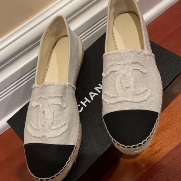 CHANEL Shoes - Chanel fabric espadrilles